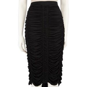 Burberry Black Ruche Skirt